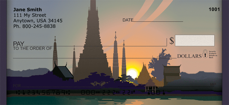 Thailand Temple Personal Checks