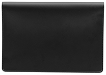 Top Stub Black Vinyl Checkbook Cover