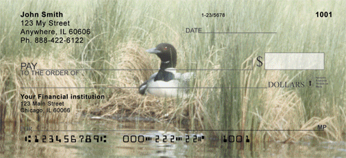Nesting Loons Personal Checks