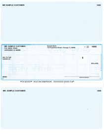 Teal Safety Middle Style Voucher Checks