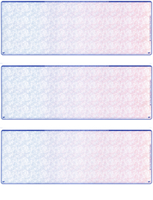 Blue Red Blank Stock For 3 to a Page Voucher Computer Checks