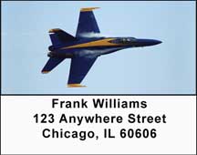 Navy Stunt Planes Address Labels