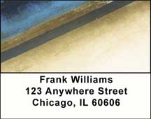 Geometric Grunge Address Labels
