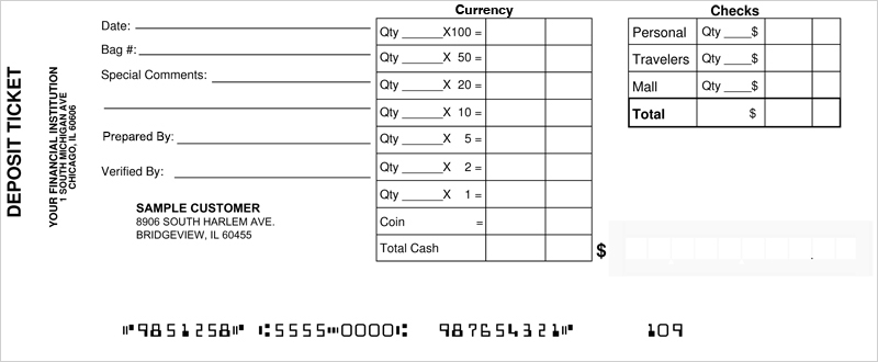 Business Deposit Book - Style 9