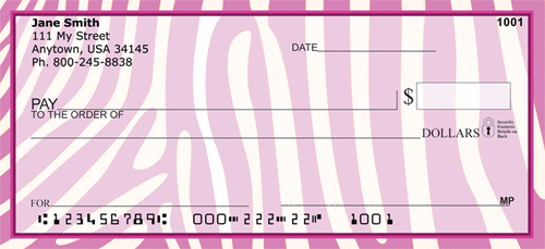 Funky Animal Prints Personal Checks