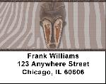 African Masks Address Labels