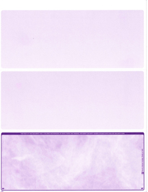 Violet Marble Blank Voucher Checks Bottom Style