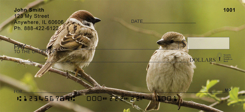 Sparrow In Spring Personal Checks