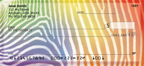 Zebra Prints Personal Checks