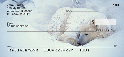 Polar Bears - Cozy Personal Checks