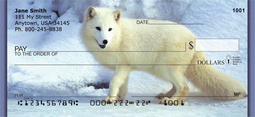 Fox In Winter Personal Checks