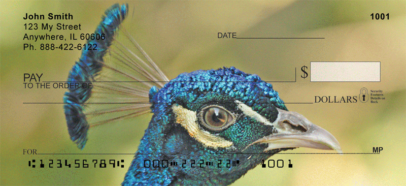 Peacock Parade Personal Checks
