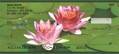 Water Lilies Personal Checks