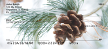 Pinecones In Snow Personal Checks