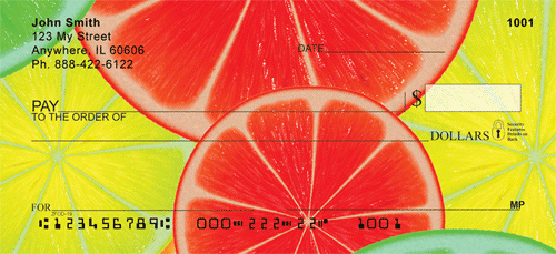 Citrus In Technocolor Personal Checks