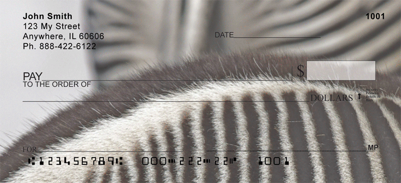 Zebra Prints Personal Checks
