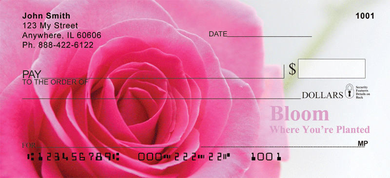 Bloom Where You're Planted Personal Checks