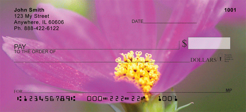 Blooming Closeups Personal Checks