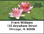 Water Lilies Address Labels