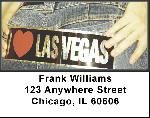 Gambling - I Love Las Vegas Address Labels