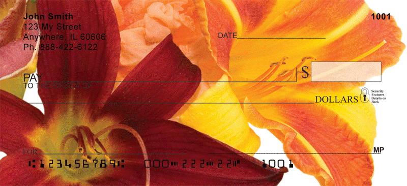 Day Lilies Personal Checks