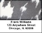 Cow Prints in Black and White Address Labels