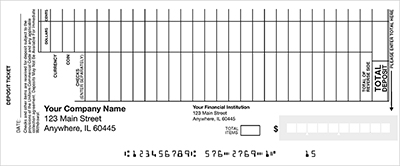 Business Deposit Book - Style 1