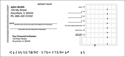 Personal Deposit Slips