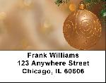Christmas - Golden Simplicity Address Labels