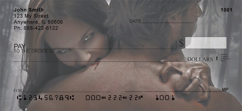 Vampire Seduction Personal Checks