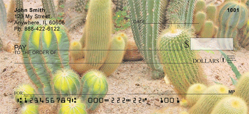 Desert Cactus Personal Checks