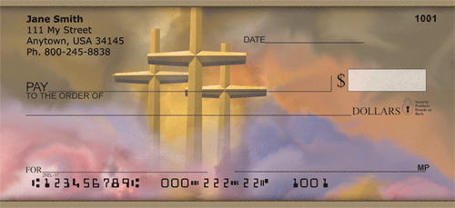 Crosses - Golden Crosses Personal Checks