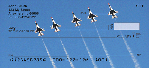 Thunderbirds In Flight Personal Checks