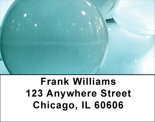 Colorful Blue Lights Address Labels