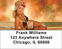Beach Pinups Address Labels