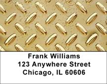 Diamond Plate Multi-Color Address Labels