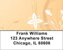 Filigree Flowers Address Labels