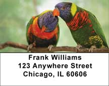 Love Birds In The Tropics Address Labels