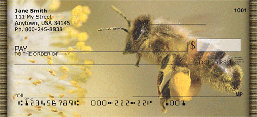 Bees And Blooms Personal Checks