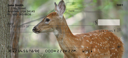 Fawns In Springtime Personal Checks