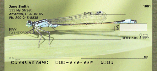 Dragonflies Close Up Personal Checks