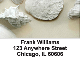 Perfectly White Shells Address Labels