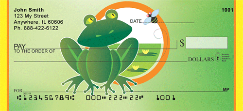 Jumping In Frog Personal Checks