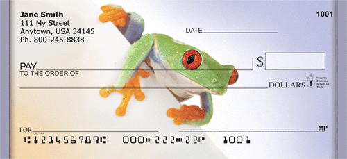 Over The Top Frogs Personal Checks