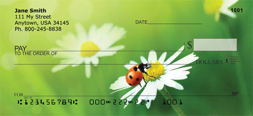 Daisy And Ladybugs Personal Checks