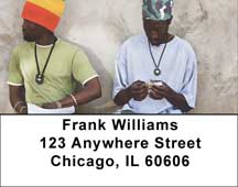 Rasta Man Address Labels