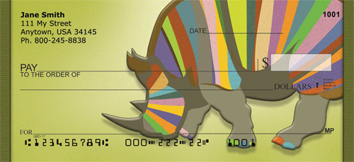 Rainbow Rhinos Personal Checks
