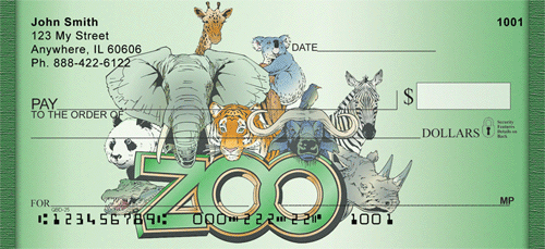 Zoo Animals Personal Checks