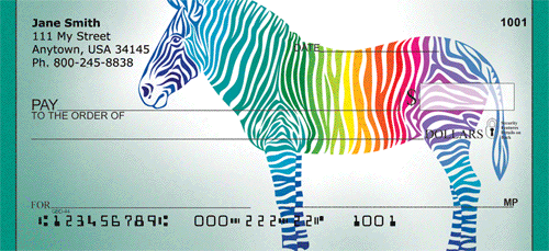 Stripes Of Many Colors Personal Checks