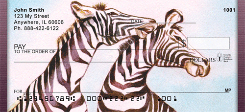 Zappy Zebra Personal Checks